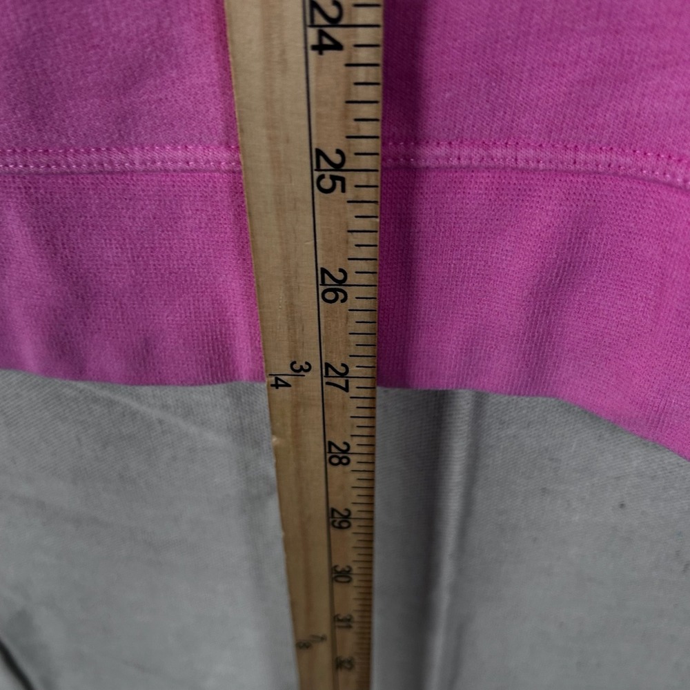 Lands End Serious Sweats Pink Crew Neck Sweatshirt Womens Small 6-8 Side Slit‎ - Picture 6 of 6